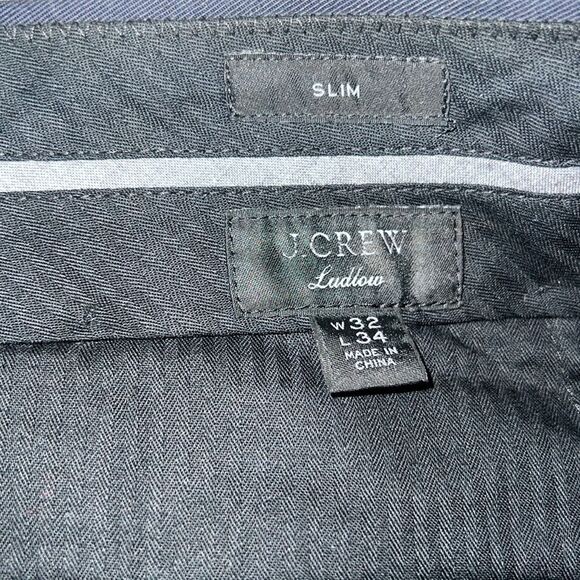 NWOT J. Crew Ludlow Slim-fit suit pant in Italian chino pants 32 x 34 Navy - Picture 9 of 11